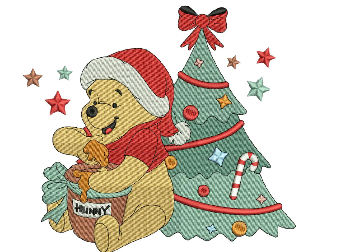 Xmas Pooh toddler/ youth