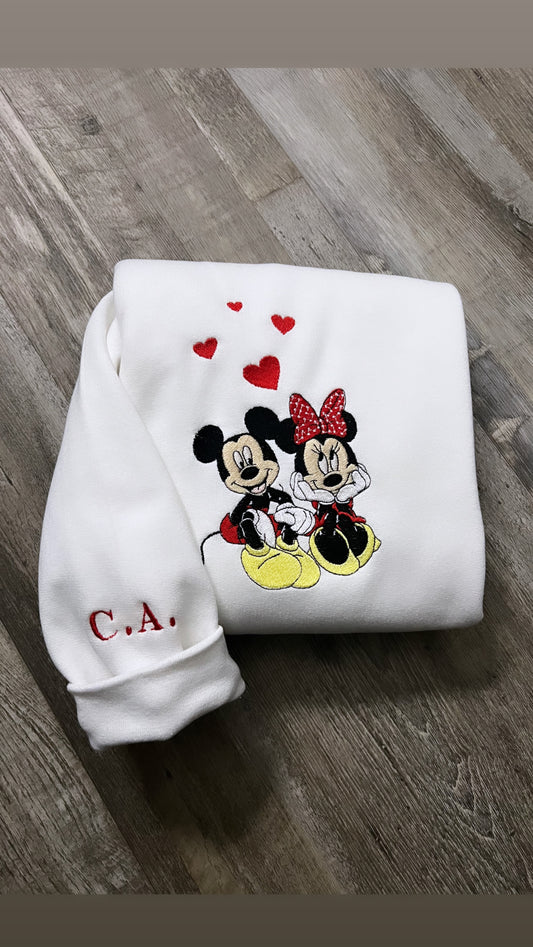 Mickey and Minnie ( initials NOT included)