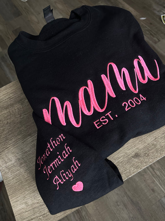 Mama ( all colors available) add color at checkout *with names*